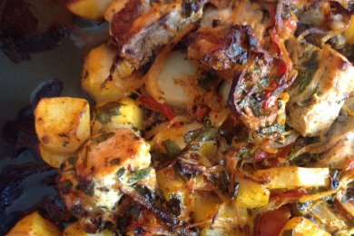 Курица аля-шашлык - приготовление