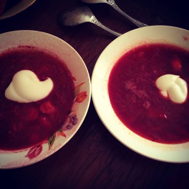 Очень красный сладкий борщ - Шаг 1