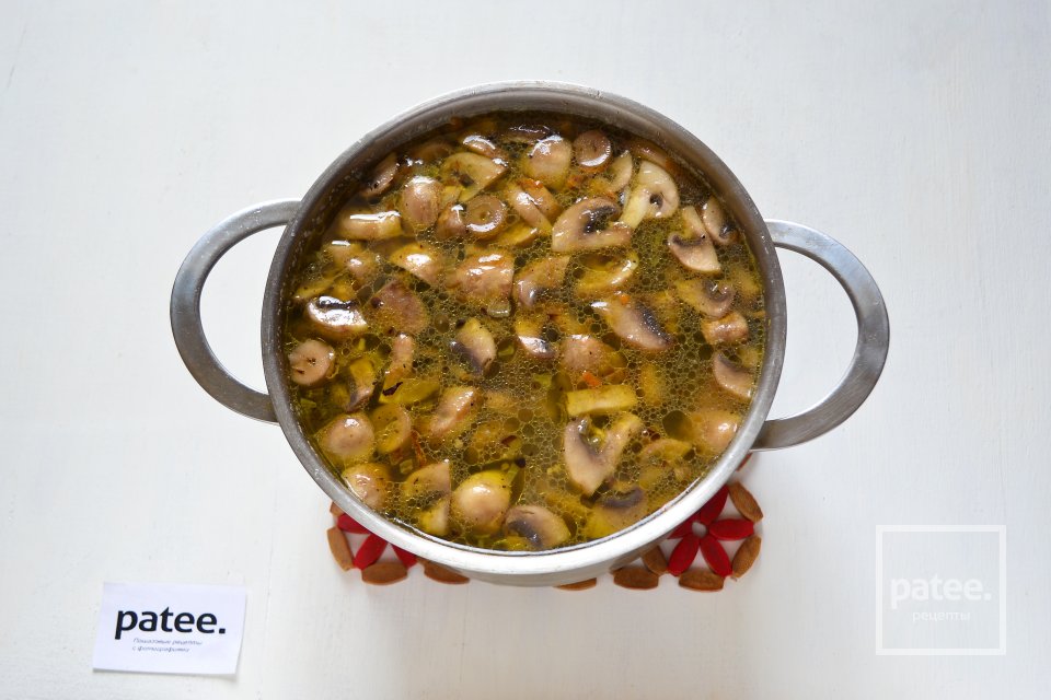 Сырный суп с шампиньонами - Шаг 11