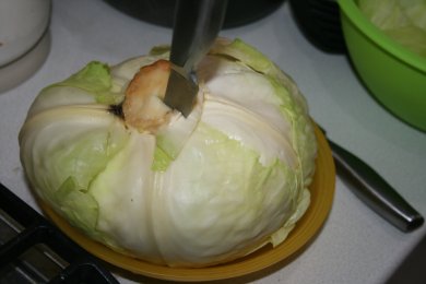 Голубцы с куриным фаршем. - приготовление