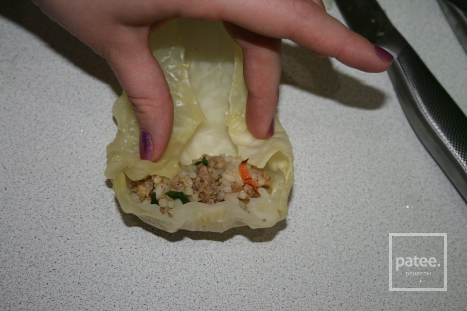 Голубцы с куриным фаршем. - Шаг 7