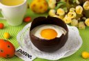 Шоколадные яйца с творожным муссом на Пасху