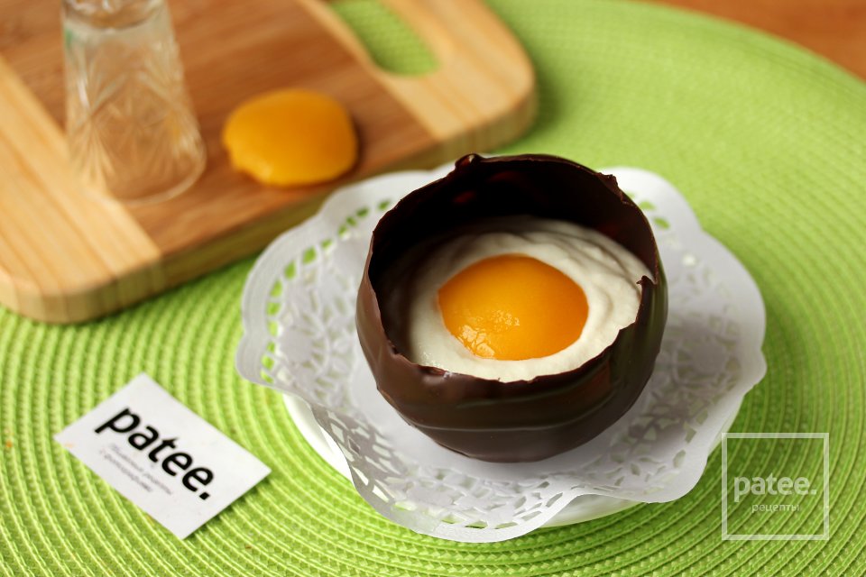 Шоколадные яйца с творожным муссом на Пасху - Шаг 18