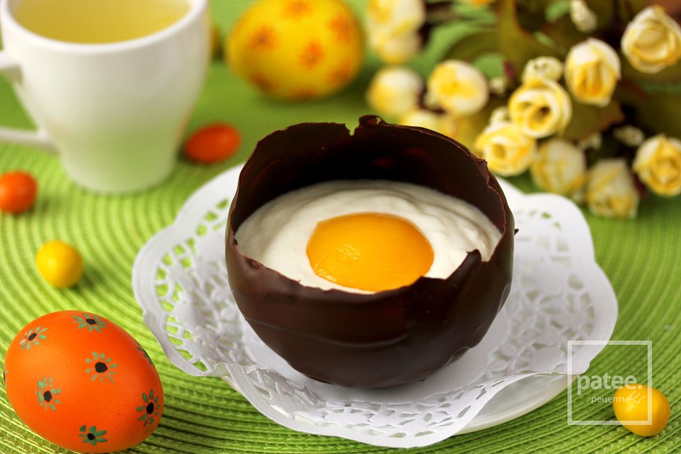 Шоколадные яйца с творожным муссом на Пасху - Шаг 22