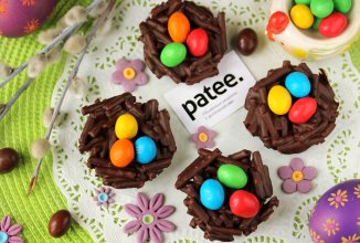 Сладкие шоколадные гнёзда на Пасху