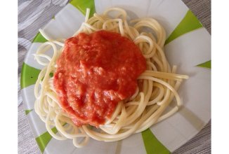 Пп спагетти в томатном соусе