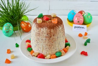 Заварная творожная Пасха с шоколадом и изюмом