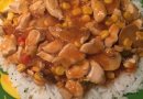 Курица в китайском соусе с рисом