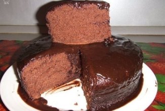 Шоколадное "Кухэ"в мультиварке