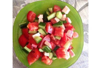 Пп крабовый салат