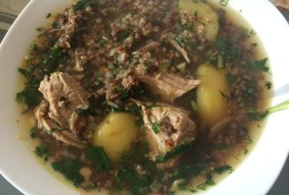 Суп гречневый с телятиной