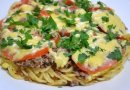 Макароны,запеченные с помидорами🍝🍅