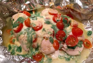 Курица с сыром песто