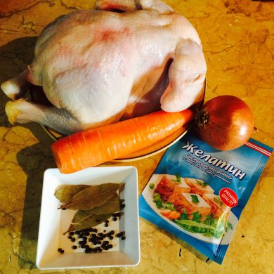 Диетический куриный студень. - Шаг 1