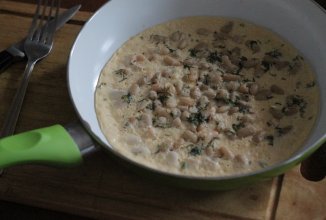 Омлет с белой фасолью