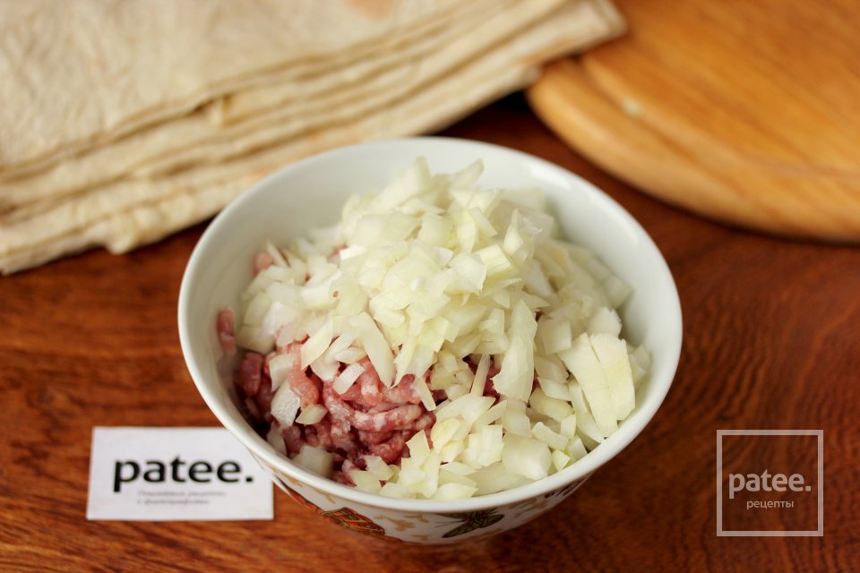 Ленивые пельмени из лаваша - Шаг 3