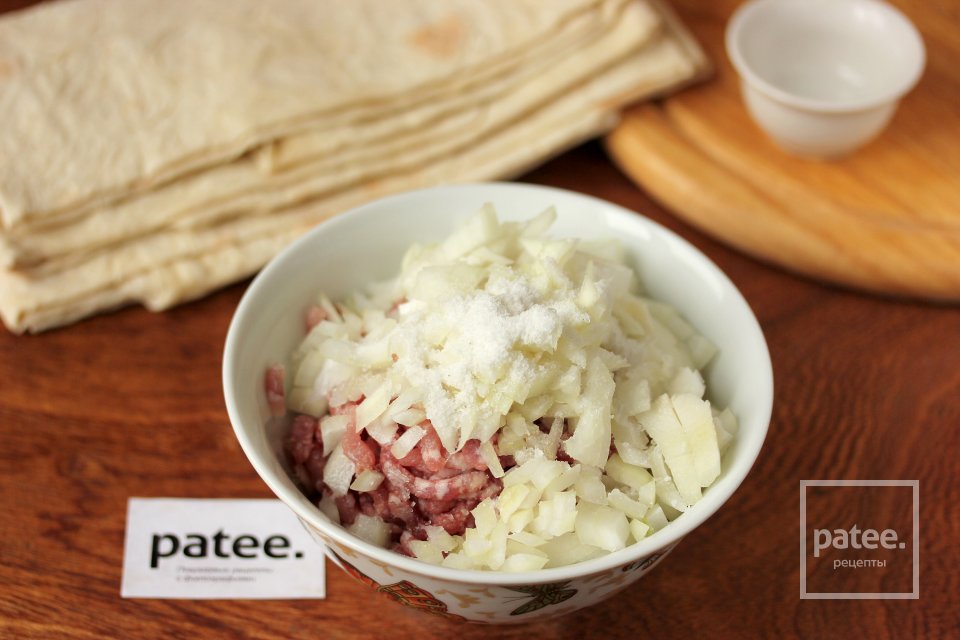 Ленивые пельмени из лаваша - Шаг 4