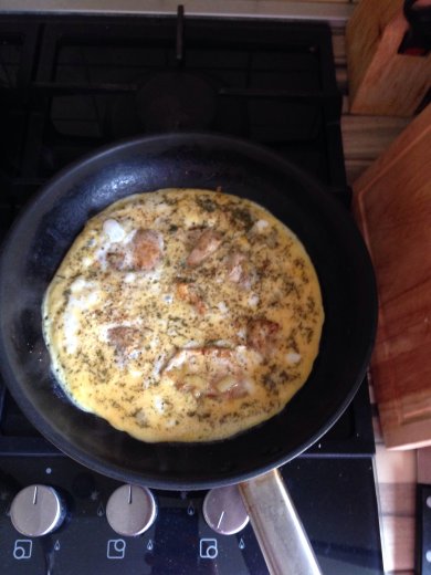 Яичница с курицей - Шаг 6