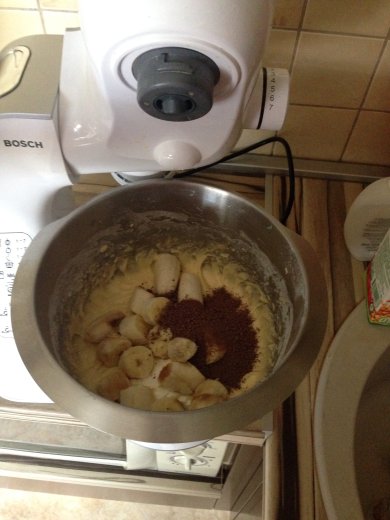 Шоколадный кекс с бананами🍌🍫 - Шаг 4