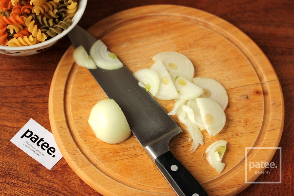 Макароны с жареной курицей и пармезаном - Шаг 3