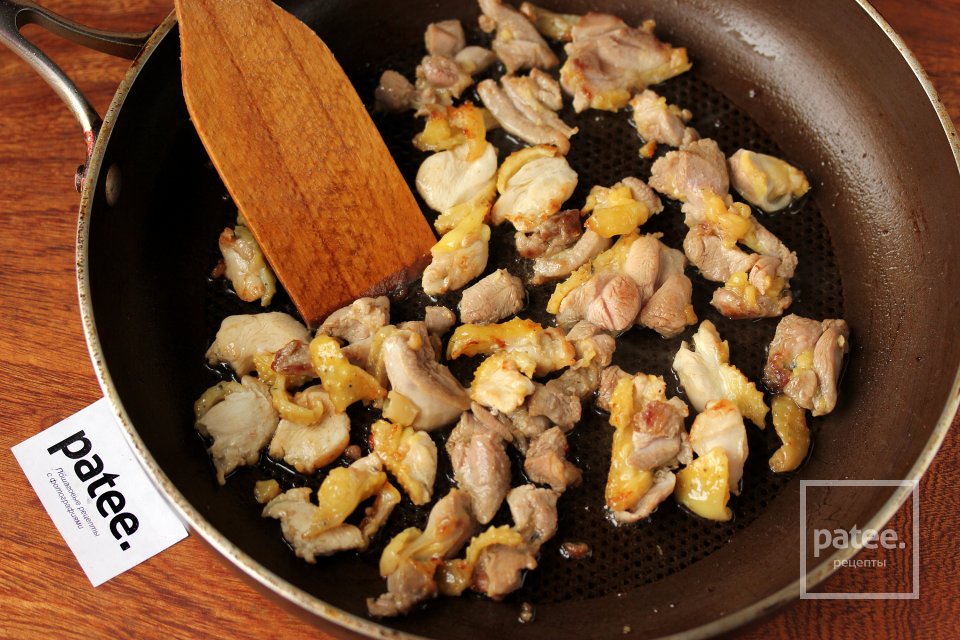 Макароны с жареной курицей и пармезаном - Шаг 4