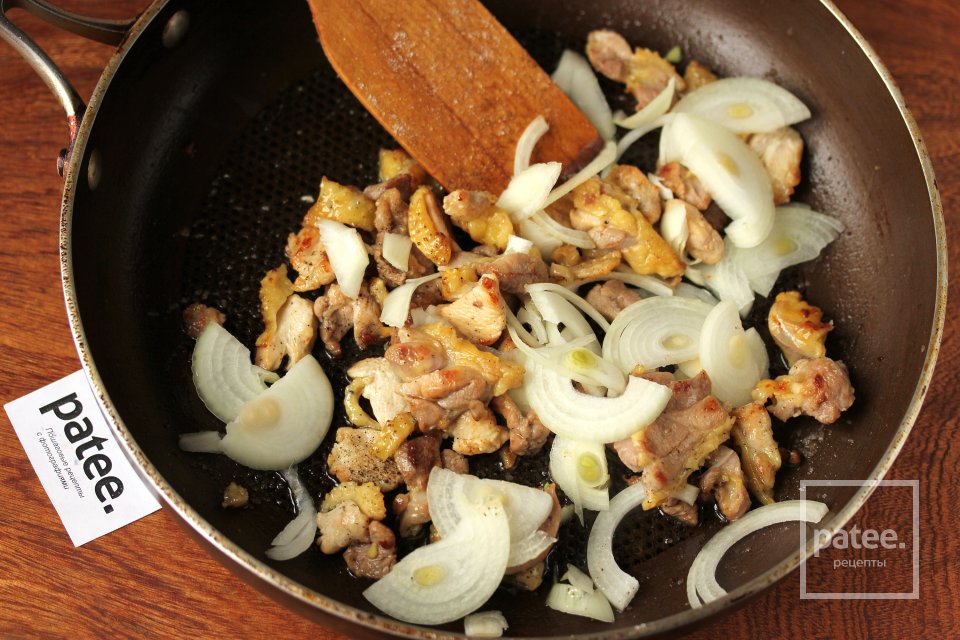 Макароны с жареной курицей и пармезаном - Шаг 6