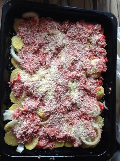 Запеканка с мясом и картофелем - Шаг 4