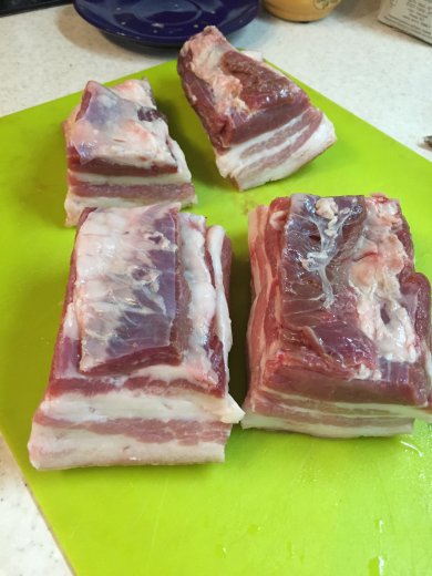 Дамское сало, очень мягкое сало в маринаде - Шаг 1