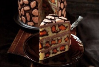 Леопардовый торт