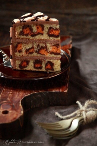 Леопардовый торт - Шаг 5