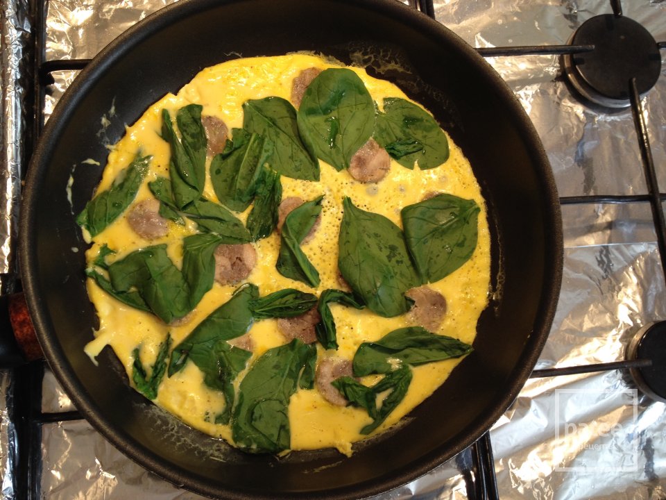 Омлет со шпинатом - Шаг 2