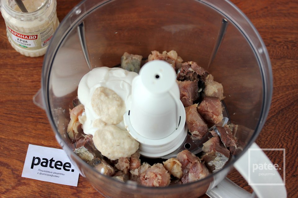 Паштет из копчёной скумбрии с хреном - Шаг 4