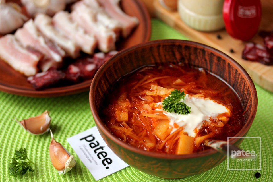 Борщ на мясном бульоне - Шаг 15