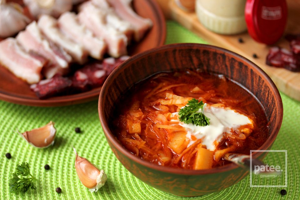 Борщ на мясном бульоне - Шаг 16