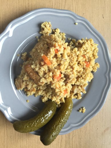 Пшено с грибами