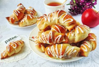 Рогалики с яблоками