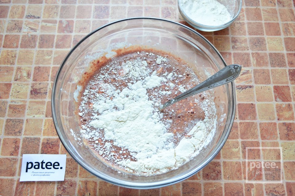 Печеночные блинчики с начинкой из моркови - Шаг 8