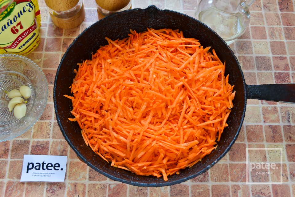 Печеночные блинчики с начинкой из моркови - Шаг 13