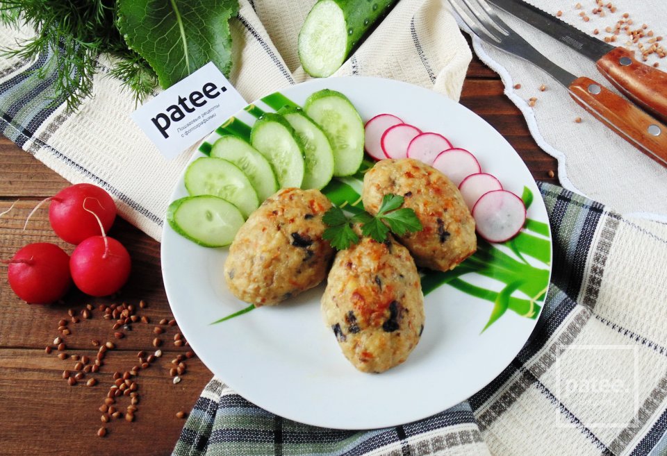 Гречаники с грибами и сметаной - Шаг 13