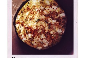 Тортилья с картофелем и сыром Фета