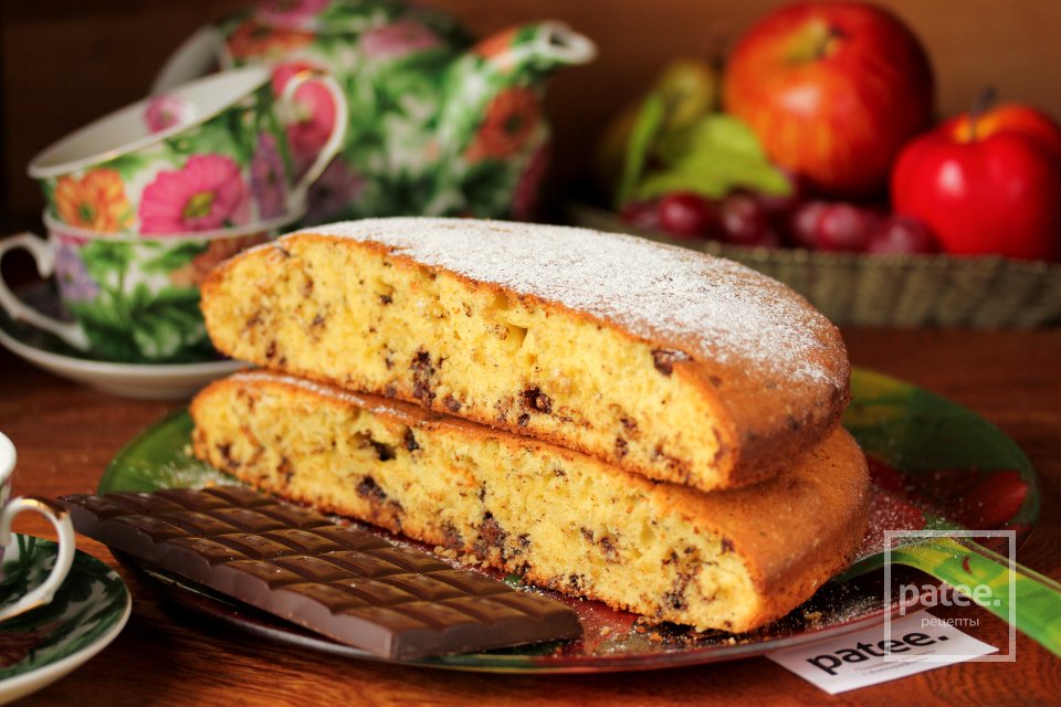 Кексовый пирог с шоколадной крошкой - Шаг 15