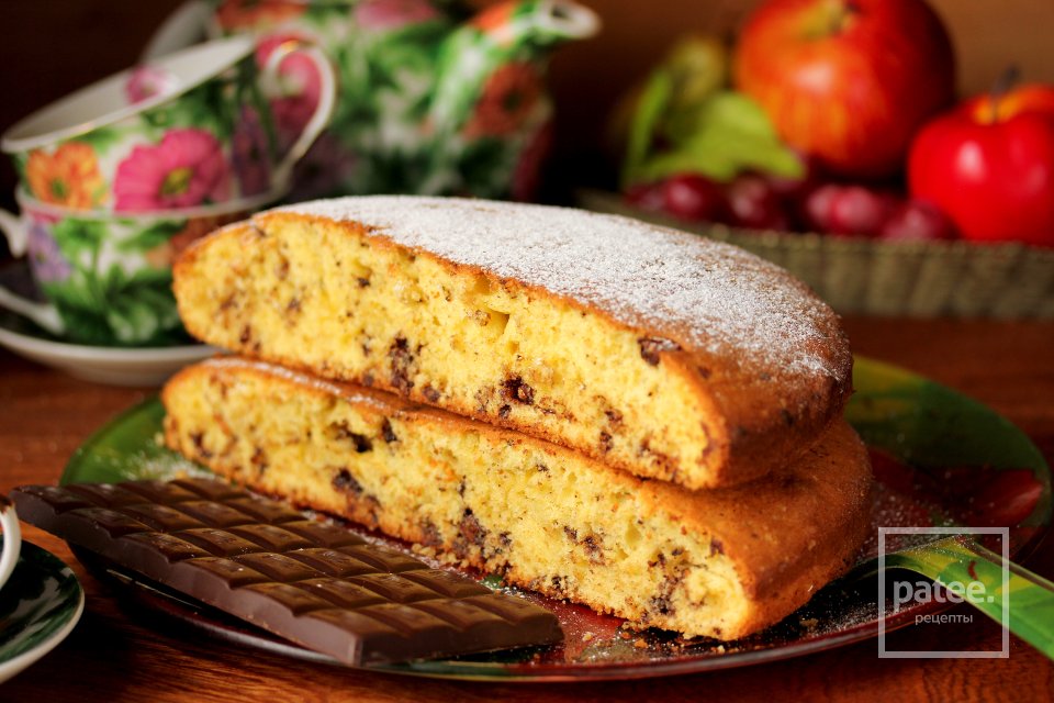 Кексовый пирог с шоколадной крошкой - Шаг 16