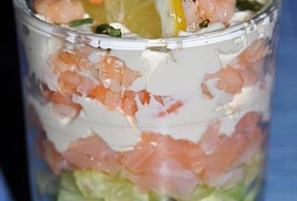 Салат-коктейль со сметаной