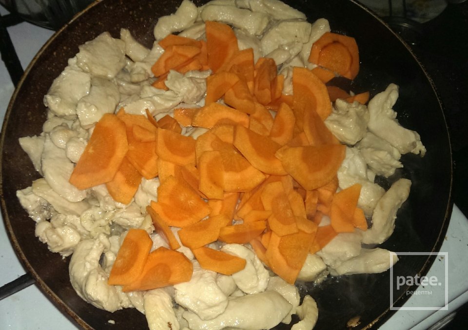 Спагетти с овощами и мясом - Шаг 4