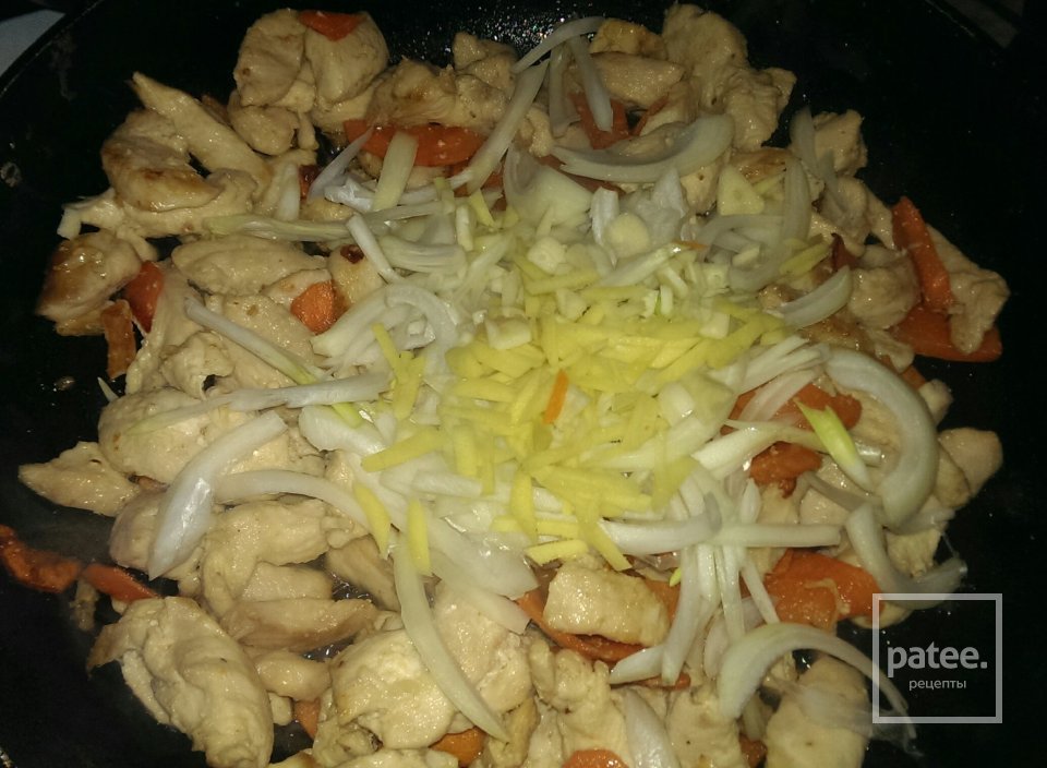 Спагетти с овощами и мясом - Шаг 5