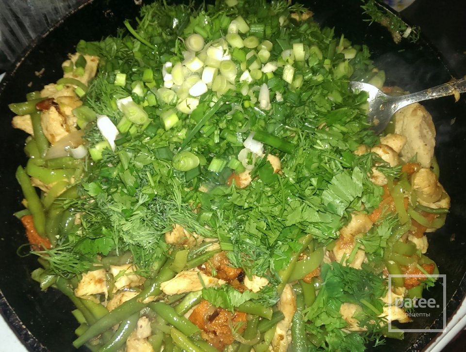 Спагетти с овощами и мясом - Шаг 8