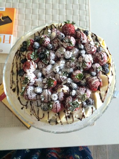 Торт с белым шоколадом и ягодами - Шаг 8