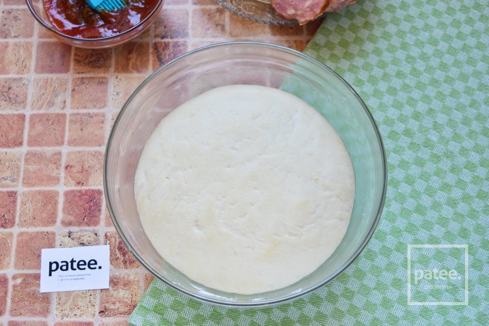 Пицца со шпинатом, ветчиной и моцареллой - Шаг 13