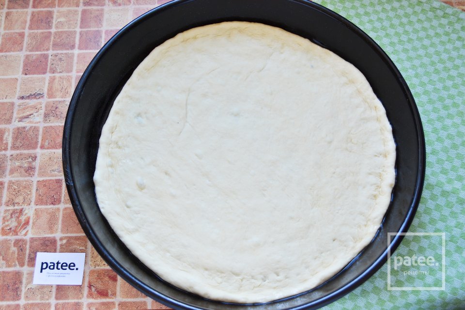 Пицца со шпинатом, ветчиной и моцареллой - Шаг 14