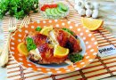 Куриные окорочка в апельсиновой глазури